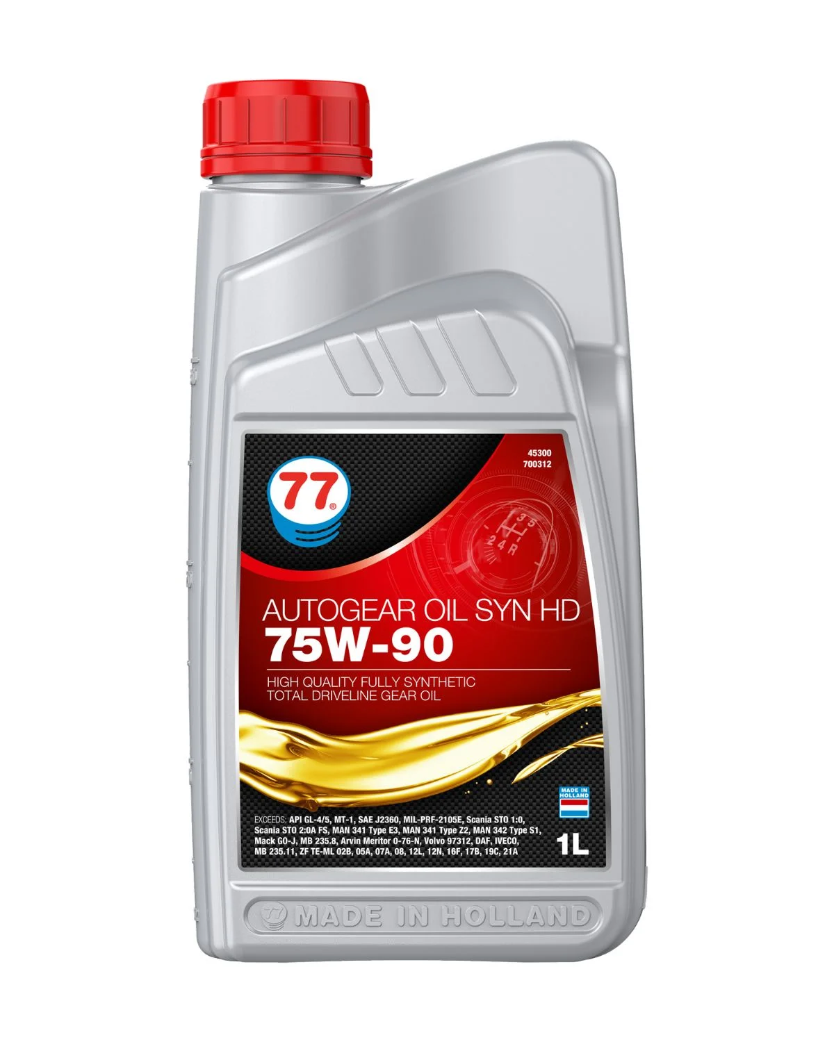 aceite 75W-90 sintético para engranajes pesados