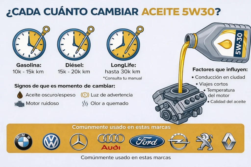 cuando cambiar aceite 5w30